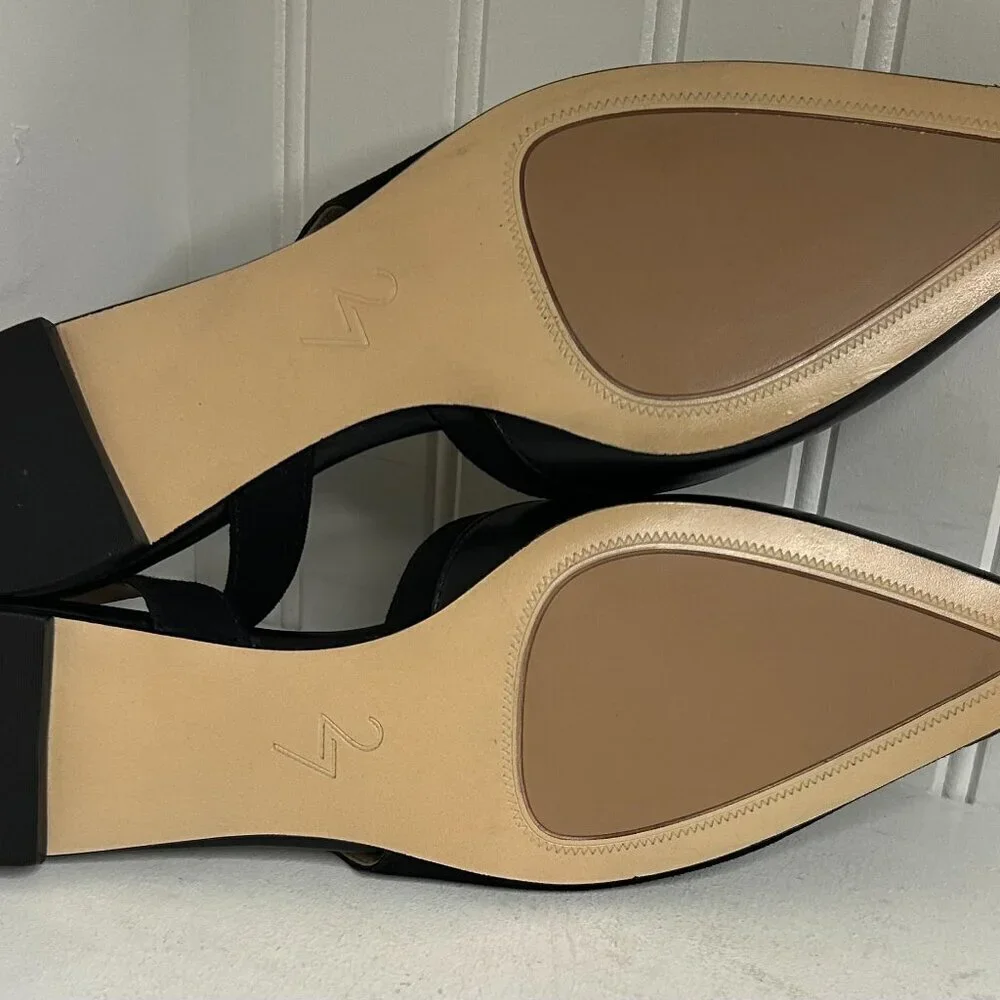 Naturalizer makenna womens comfort insole pointed toe slingbacks in Black Size 9 - Picture 8 of 8